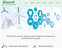 Tablet Screenshot of biosoft.com.br